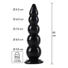 Hidden Desire - Extreme Buttplug Balls XXXL 40cm. Ogromna zabawka analna z szeroką podstawą i ekstremalnymi doznaniami