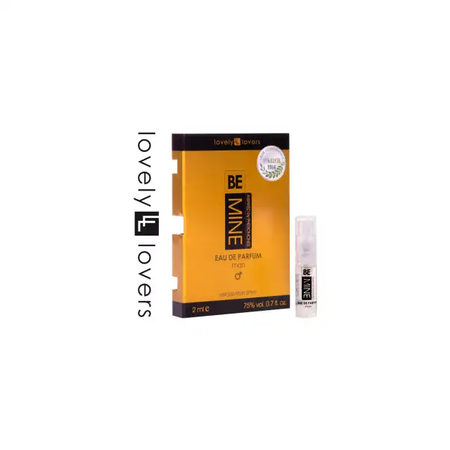 Lovely Lovers - Be MIne Original Eau De Perfum Man 2ml. Męskie perfumy z feromonami, stworzone z myślą o przyciąganiu uwagi i podkreślaniu osobowości mężczyzn typu alfa