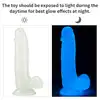 LoveToy -  Dildo 7.5'' Lumino Play. Świecące w ciemności realistyczne dildo