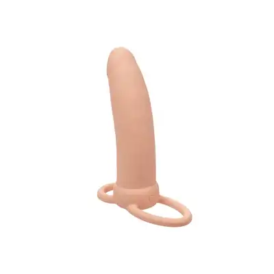 CalExotics - Performance Maxx Rechargeable Thick Dual Penetrator. Nakładna na penisa posiadająca 10 funkcji, zwiększoną grubość oraz pierścień na mosznę