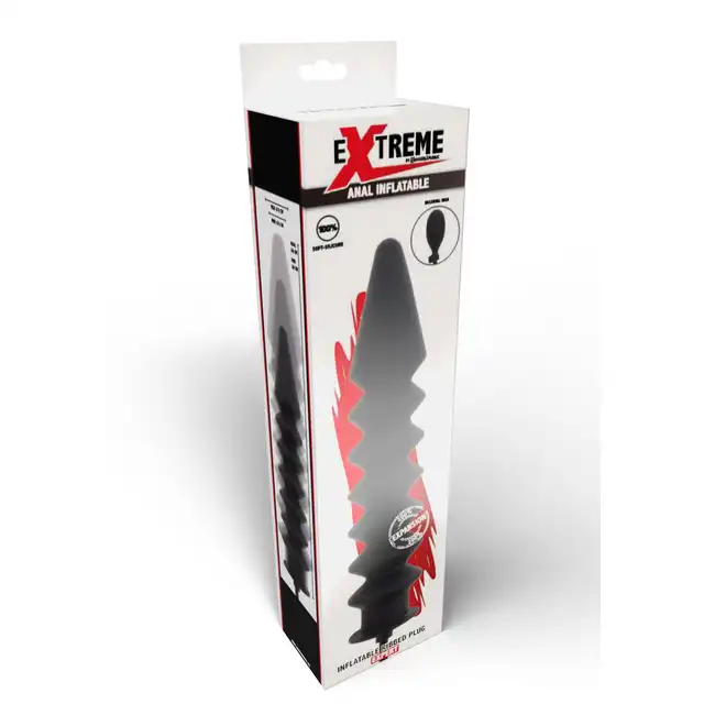 Hidden Desire - Inflatable Ribbed Plug Expert. Nadmuchiwany korek analny z żebrowaniami, zabawka dla ekspertów