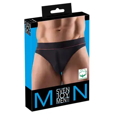 Svenjoyment -  PT Men`s String S. Czarny string z bawełny organicznej dla aktywnego i stylowego mężczyzny.