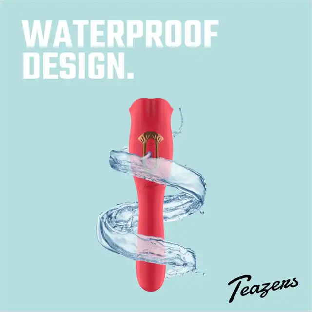 Teazers - Vibrator with Licking Clitoris Stimulator. Wibrator o dwóch końcówkach, idealna stymulacja łechtaczki i punktu G