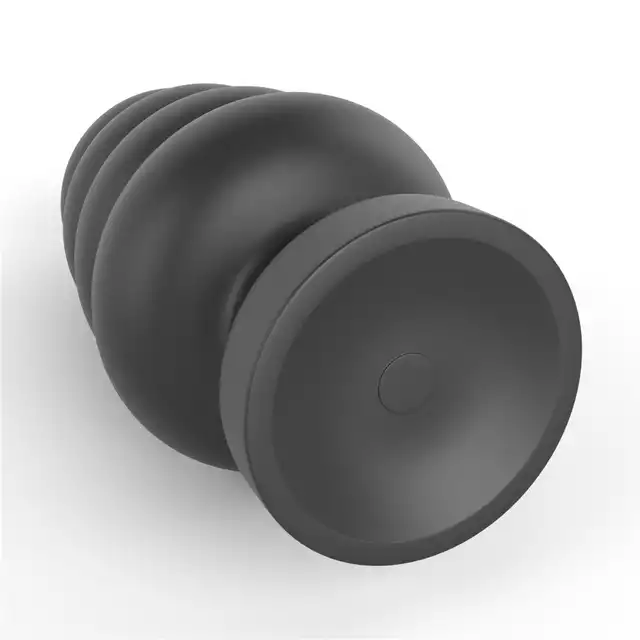 LoveToy - King Sized Vibrating Anal Cracker. Ekstra gruby, z 3 prędkościami, przyssawką i realistycznym pvc
