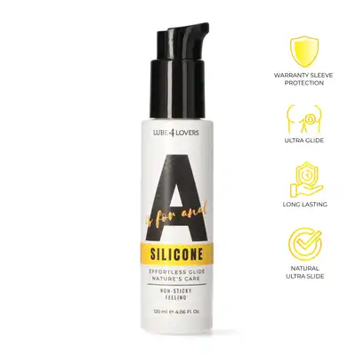 Lube4Lovers - A is for Silicone. Profesjonalny, prenium lubrykant analny na bazie sylikonu, 120ml