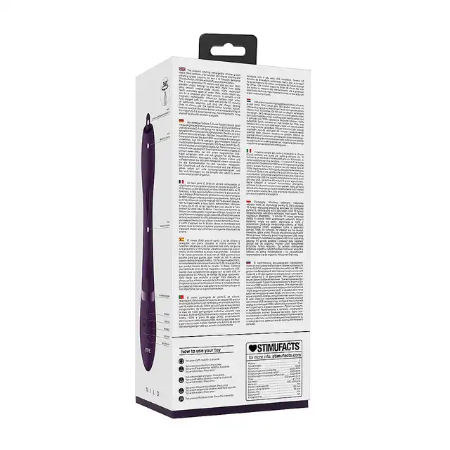 Vive - Nilo Pinpoint Rotating G-spot Rabbit Purple. Zaawansowany wibrator punktu G z funkcją obrotu 360 stopni i wibracji 