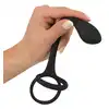 Black Velvets - Cock&amp;Ball Ring with Butt Plug - Korek analny z pierścieniami na penisa i jądra 3w1. Idealny także do stymulacji prostaty.
