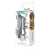 B-Series - Silver Plug Light Blue L. Ekskluzywny plug analny ze stali nierdzewnej z eleganckim diamencikiem