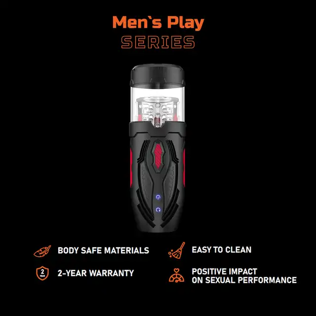 Erospace - Men's Play Automatic Male Masturbator. Męski masturbator z funkcją rotacji i ruchu posuwistego, realistyczne doznania na wyciągnięcie ręki