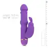 Teazers - Silicone Rabbit Vibrator Purple. Wyjątkowy wibrator króliczek z wieloma wypustkami, klasyka w nowoczesnej formie