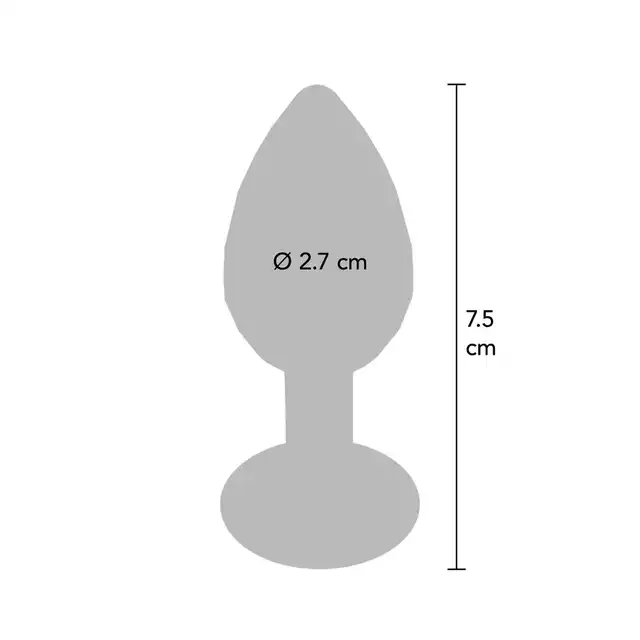 ToyJoy - Disco Diamond Plug Small. Korek analny o unikatowej teksturze, ozdobiony lśniącym kryształkiem.
