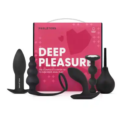 FeelzToys - Deep Pleasure. Kompletny zestaw startowy do eksploracji przyjemności analnej, idealny dla początkujących