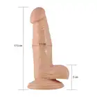 LoveToy - Real Extrime Dildo 7".  Ultra realistyczne dildo z przyssawką.
