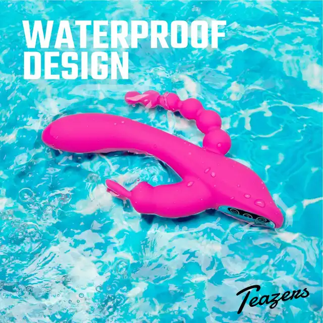 Teazers - Double Rabbit Vibrator. Podwójny wibrator królik: Intensywna stymulacja łechtaczki, punktu G i strefy analnej w jednym