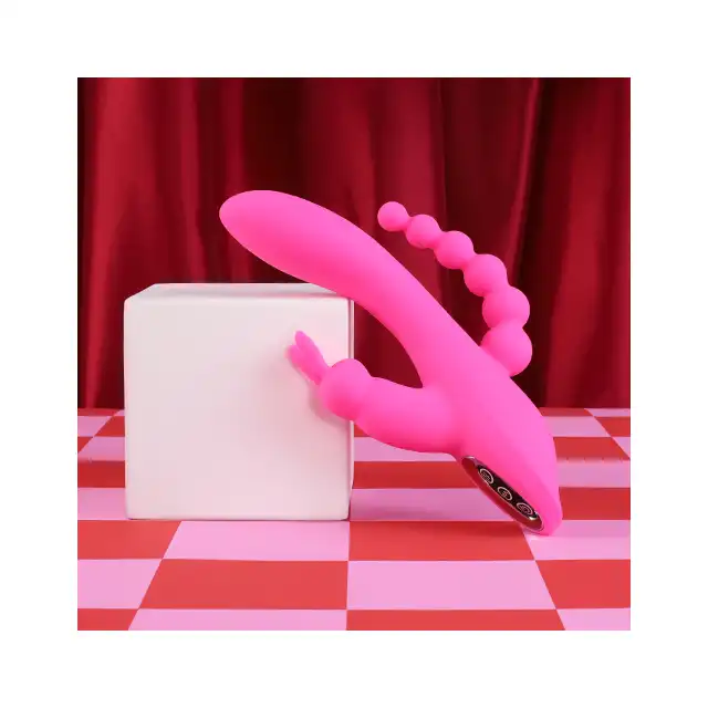 Teazers - Double Rabbit Vibrator. Podwójny wibrator królik: Intensywna stymulacja łechtaczki, punktu G i strefy analnej w jednym