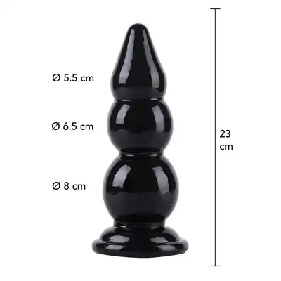 Hidden Desire - Extreme Buttplug Balls XL 23cm. Zabawka analna z szeroką podstawą, gładką powierzchnią i bezpieczną konstrukcją