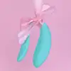 We-Vibe Sync Lite Aqua. Intuicyjny wibrator, wspólne wibracje, idealny dla początkujących par, w kolorze niebieskim