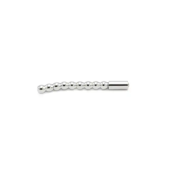 Kiotos SteelSeries - Solid Plug Beaded Curved Small. Dilator z zakrzywioną formą i ozdobnym kryształkiem – 8 mm