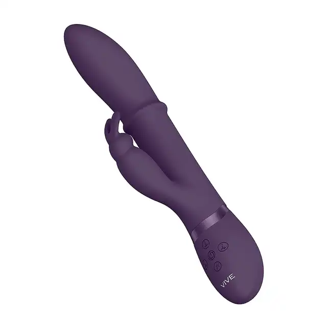 Vive - Halo Ring Rabbit Vibrator Purple. Luksusowy, zaawansowany wibrator, który łączy innowacyjność, przyjemność i wygodę w jednym produkcie