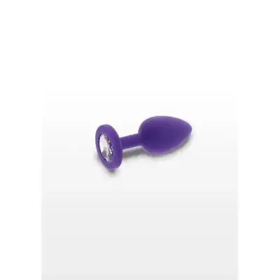 ToyJoy - Diamond Booty Jewell Small. Fioletowy korek analny, przyozdobiony kryształkiem. Nie bój się lśnić!