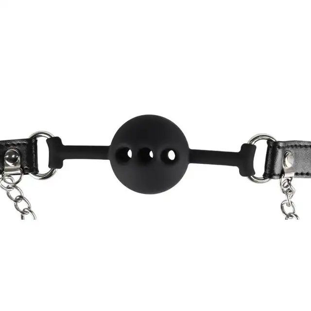 Erospace - Wild Play Mouth Gag with Nipple Clamps. Knebel z zaciskami na sutki – intensywna kontrola i podwójna rozkosz