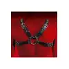 Virgite - Man Bondage Body Harness Mod. 3 Black. Wykonany z ekologicznej skóry, idealny dla osób szukających wygody, stylu i intensywnych doznań w grach BDSM