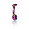 Bseries -  Jewellery Multicolour Curved Plug M. Luksusowy korek analny z wyprofilowaną konstrukcją, stworzony z myślą o bezpieczeństwie i komforcie