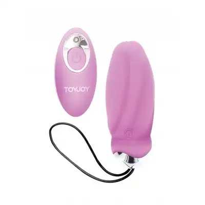 ToyJoy You Crack Me Up - Różowe jajeczko wibrujące z 7 trybami wibracji i ruchomymi koralikami, sterowane na pilota.