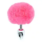 ToyJoy - Enchanting Bunnytail Buttplug. Korek analny o gładkiej powierzchni, zakończony uroczym, różowym, króliczym ogonkiem.