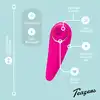Teazers - Tapping Clitoris Stimulator. Wibrator łechtaczkowy z technologią pulsującą, precyzyjna stymulacja łechtaczki dla intensywnych orgazmów