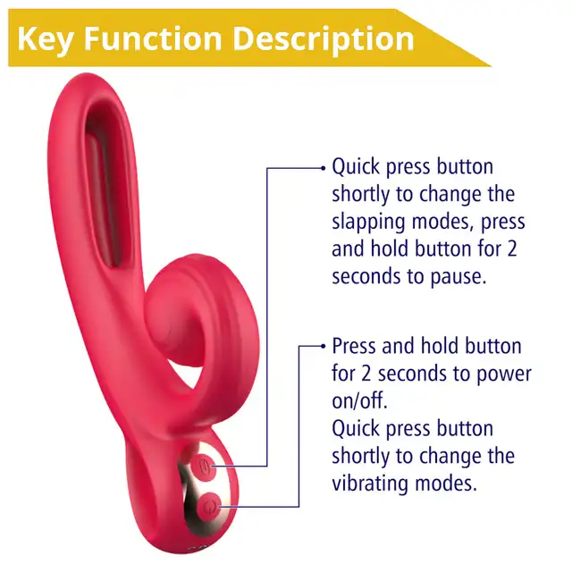 Erospace - Sweet Play Tounge Flipping Vibrator. Wibrator z ruchomym języczkiem, intensywna stymulacja dla maksymalnej przyjemności