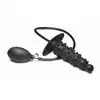 Master Series - Ass Puffer Ribbed Inflatable Anal Plug. Pompowany korek analny o intensywnie stymulującej powierzchni wypustkowej