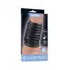 LoveToy - Spiral Knights Ring Vibrating Penis Sleeve. Żebrowana wibrująca nakładka na penisa, wzbogać swoje doznania i zwiększ wytrzymałość