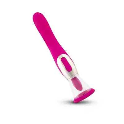 Teazers - Pleasure Pump With G-Spot Vibrator Pink. Wibrator do łechtaczki i punktu G, intensywna stymulacja z funkcją ssania i wibracjami
