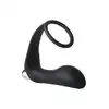 Dreamtoys - Fantasstic Vibrating Anal Plug With Cockring Black. Wibracyjny korek analny z pierścieniem na penisa i jądra
