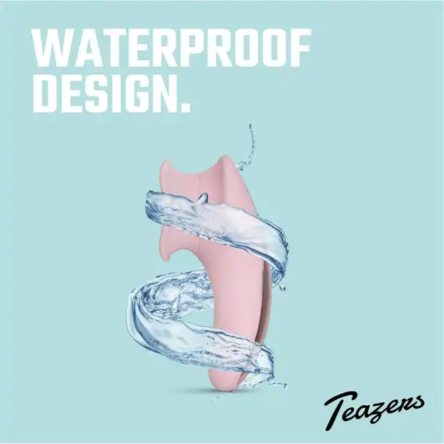 Teazers - Clitoral Stimulator With Thong Pink. Wibrator do stymulacji łechtaczki typu lay-on, intensywne wypustki i języczek