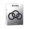 Evolved - Selopa 3 Ring Circus. Zestaw trzech elastycznych pierścieni na penisa dopasowany do indywidualnych potrzeb 