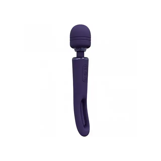 Vive Kiku - Double Ended Wand with Innovative G-Spot Flapping Stimulator - Purple