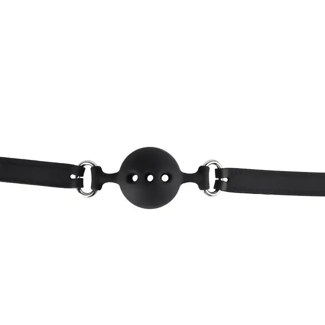 Erospace - Wild Play Mouth Gag with Silicone Ball. Knebel z silikonową piłką, subtelna kontrola i intensywne doznania
