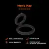 Erospace - Men's Play Silicone Cock Ring. Pierścień erekcyjny na penisa i jądra,wzmocnij swoje doznania