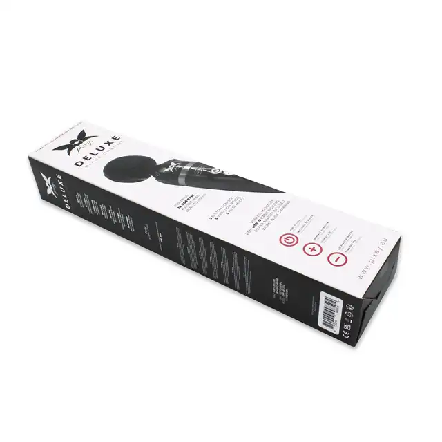 Pixey - Deluxe Black Chrome. Potężny wibrator magiczna różdżka, bezprzewodowy, moc, elegancja i nieprzerwana przyjemność