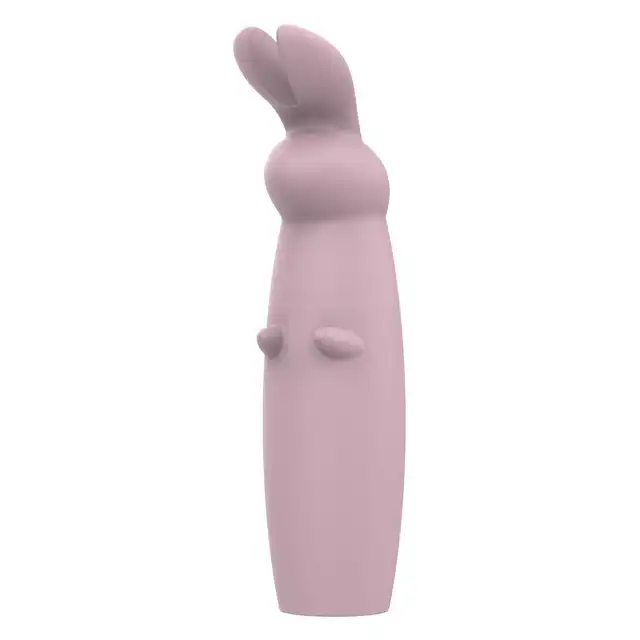 Nude - Hazel Rabbit Massager. Niewielki wibrator z króliczymi uszkami do stymulacji łechtaczki z 10 wibracjami i 3 prędkościami