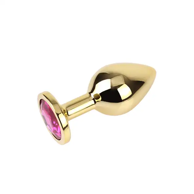 Matrix Mont - Rosy Gem Gold Plug. Róż, elegancja i delikatna stymulacja w rozmiarze M.