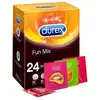 Durex - Fun Mix 24 szt. Opakowanie prezerwatyw o różnorodnych formach, eksplozja zabawy w każdym opakowaniu