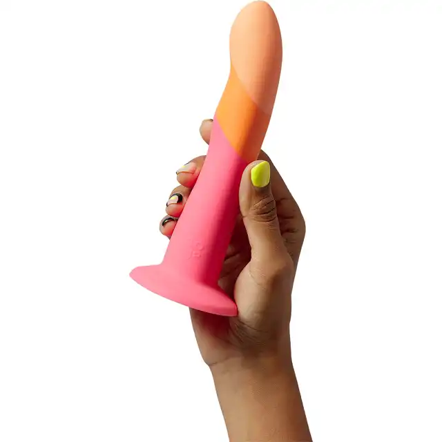 Romp - Dizi. Dildo o 18 centymetrowym zakrzywionym trzonie do masażu punktów P i G, stwórz z niego wibrator i strapon