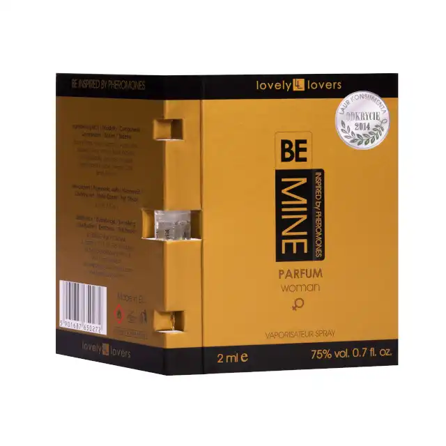 Lovely Lovers - Be MIne Original Parfum Woman 2ml. Damskie feromony z feromonami, stworzone z myślą o przyciąganiu uwagi i podkreślaniu osobowości kobiet typu alfa