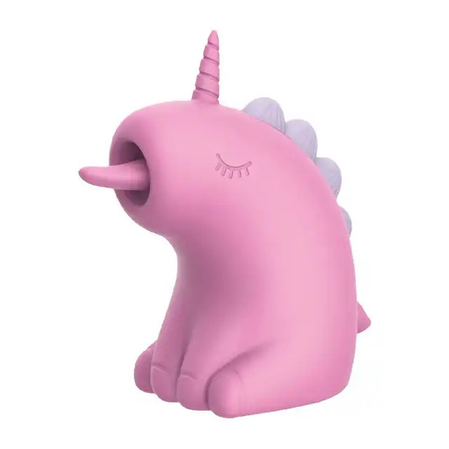 Engily Ross - Cupcake. Uroczy stymulator łechtaczki z ruchomym językiem, różowa zabawa pełna niezrównanej przyjemności