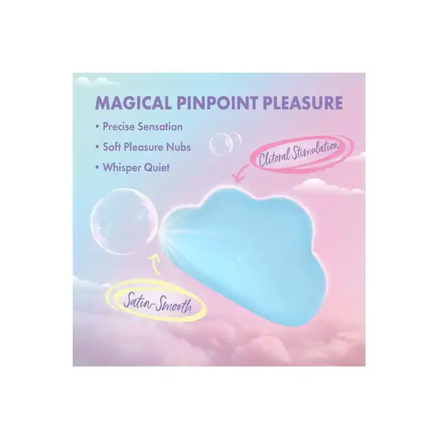 Blush - Play with me Cuddle Cloud Body Massager Blue. Uroczy stymulator łechtaczki w kształcie chmurki