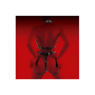 Virgite - Woman Bondage Body Harness Mod. 2 Black. Kobiecy harness z wegańskiej skóry prosto z Hiszpanii!