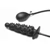 Master Series - Ass Puffer Ribbed Inflatable Anal Plug. Pompowany korek analny o intensywnie stymulującej powierzchni wypustkowej